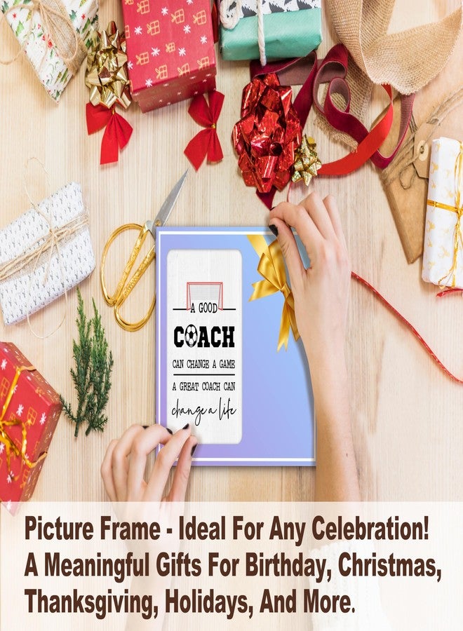 BXVRT Coach Appreciation Photo Frame, Thank You Gifts For Soccer Coach, A Great Coach Can Change A Life Picture Frame Gifts For Birthday Christmas, Graduation Retirement Gifts For Football Coach -78 - Image 4